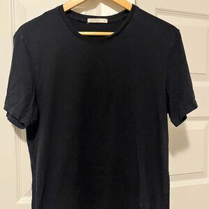 Men's Grown & Sewn Ringspun Jersey Short Sleeve Ocean Navy Sz Medium (USA Made)